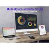 Renkforce RF-WM-220 optická myš, přenos bezdrátový, Bluetooth®, 11 tlačítko, 4800 dpi, černá