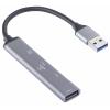 Renkforce RF-6855462 USB Hub 4 porty USB-A USB 3.2 Gen2 10 GBit/s s hliníkovým krytem šedá RF-USBH-200
