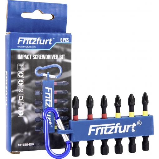FRITZFURT 6100-3006 sada bitů, 6dílná, PH, PZ, 1/4