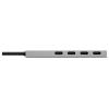 Renkforce RF-6902308 USB Hub 4 porty USB-C® USB 3.2 Gen2 10 GBit/s s konektorem USB C šedá RF-USBCH-205