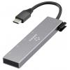 Renkforce RF-6902308 USB Hub 4 porty USB-C® USB 3.2 Gen2 10 GBit/s s konektorem USB C šedá RF-USBCH-205