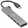Renkforce RF-6902308 USB Hub 4 porty USB-C® USB 3.2 Gen2 10 GBit/s s konektorem USB C šedá RF-USBCH-205