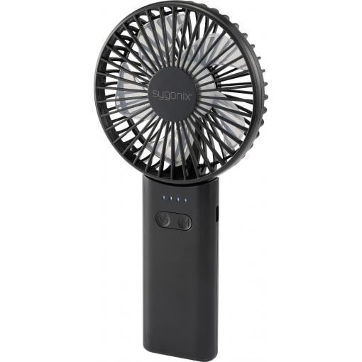 Sygonix ruční ventilátor 4 W černá