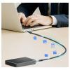 LogiLink Kabel USB-C USB 3.2 Gen2x2 USB-C ® zástrčka 2.00 m černá s LED, 4K UHD, oboustranně zapojitelná zástrčka CU0434