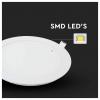 V-TAC 214859 VT-1207 LED panel, třída F (A - G), SMD LED, 12 W, bílá