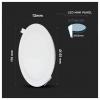 V-TAC 214859 VT-1207 LED panel, třída F (A - G), SMD LED, 12 W, bílá