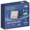 V-TAC VT-4455 231996 venkovní LED reflektor Energetická třída (EEK2021): D (A - G) 50 W Barvy světla (LED svítidlo): teplá bílá
