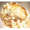 LED řetěz vánoční 100× diod, teplá bílá, 10 m, USB