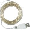 LED řetěz vánoční 100× diod, teplá bílá, 10 m, USB