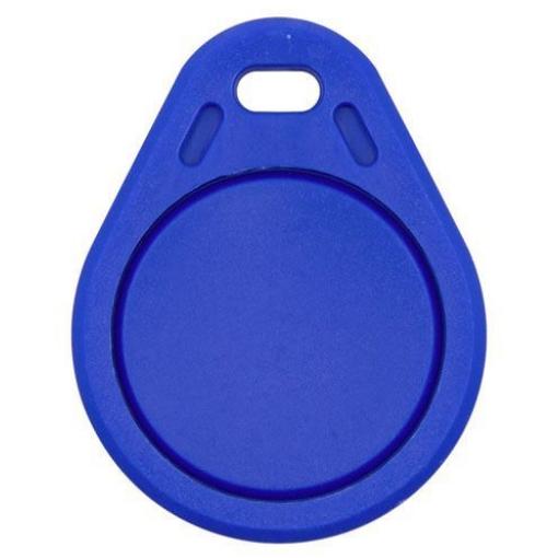 RFID přívěšek 13,56 MHz, přepisovatelný, modrý