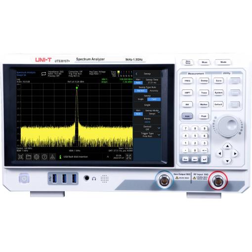 Uni-T UTS3015T+ analyzátor spektra 1.5 GHz Tracking generator