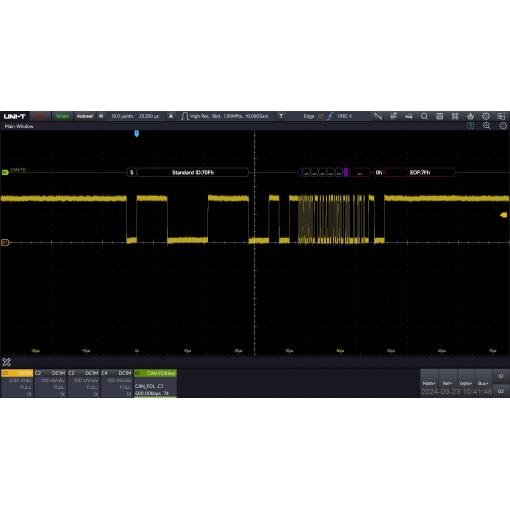 Uni-T MSO7000X-CANFD software upgrade
