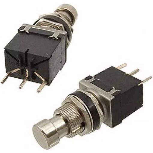 Tlačítko PBS-24-112P, ON-(ON), 250 V / 2 A, otvor 12 mm