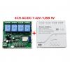 WiFi chytrý spínač 4kanálový TYWB, 7–32 V DC / 5 V USB