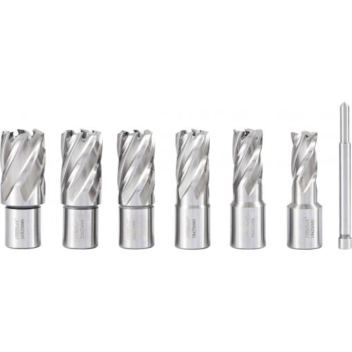 FRITZFURT 3121-1017 sada jádrových vrtáků 7dílná 14 mm, 16 mm, 18 mm, 20 mm, 22 mm, 24 mm vysoce pevné 1 sada