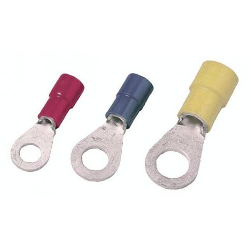 Intercable 180833 kulaté kabelové oko Průřez (max.)=1.00 mm² částečná izolace červená 1 ks
