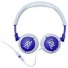JBL Junior 320 sluchátka otevřená (On Ear) kabelová modrá složitelná
