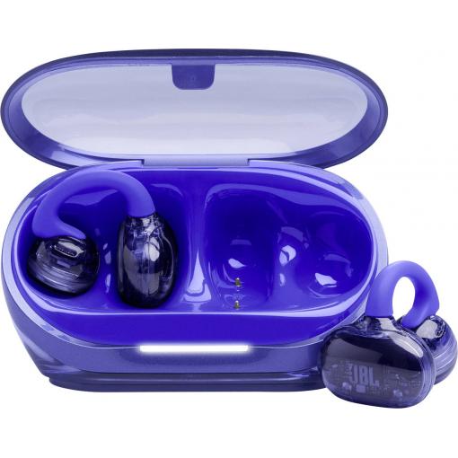 JBL Soundgear Clips TWS otevřená sluchátka Bez kabelu, Bluetooth® modrá Nabíjecí pouzdro, dotykové ovládání, voděodolná