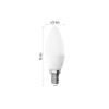 Žárovka LED E14 2,2W Classic svíčka bílá teplá EMOS ZQ3E01