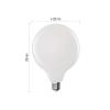 Žárovka Filament LED E27 18W G125 bílá přírodní EMOS ZF2D83 (150W)