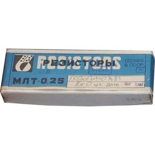 Metalizovaný rezistor 1M0 MLT-0,25, 0,25 W, 5%, 7 × 3 mm