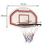 Basketbalový koš Trizand 73 × 49 cm, závěsný s ocelovou obroučkou