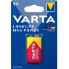 Baterie Varta 4722, 9V alk. Longlife MAX POWER