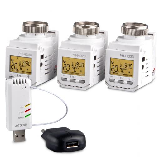 ELEKTROBOCK Home Control set s hlavicemi HC-PH-HD23 SET3