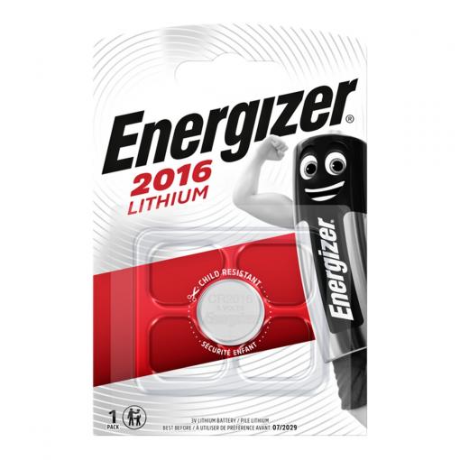 Baterie ENERGIZER CR2016, 3 V, knoflíková, blistr 1 ks