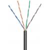 Kabel UTP Cat5e 4x2, AWG24, černá, venkovní provedení