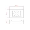 Držák kabelových stahovacích pásek DPM OPU2216B 22x16 mm 10 ks