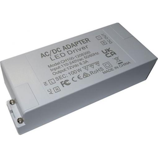 LED driver 12 V DC / 100 W, IP20, 145 × 62 × 35 mm