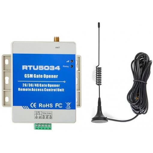 GSM dálkové ovládání RTU5034, 2G/4G, relé 3 A
