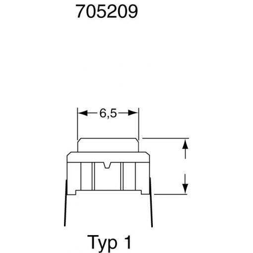 MEC 3CSH9, 3CSH9 tlačítko, 24 V/DC, 0.05 A, 1 ks