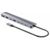 Manhattan 181167 USB Hub 4 + 3 porty USB-C®, USB-A USB 3.2 Gen2 10 GBit/s s konektorem USB C, s hliníkovým krytem Space Grau 7-Port 10G/5G USB-C / USB-A Hub