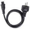 Manhattan napájecí kabel [1x IEC C5 spojka - 1x zástrčka s ochranným kontaktem] 3 m černá