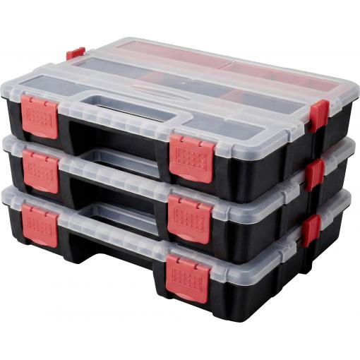 TOOLCRAFT box na součástky (d x š x v) 285 x 225 x 60 mm přihrádek: 21 variabilní rozčlenění Obsah 3 ks