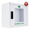 MEDX5 Universal Defibrillator (AED) Metallwandkasten für Innen, mit Alarm, weiß nástěnná schránka pro defibrilátory DEFI vnitřní s alarmem ocelový plech