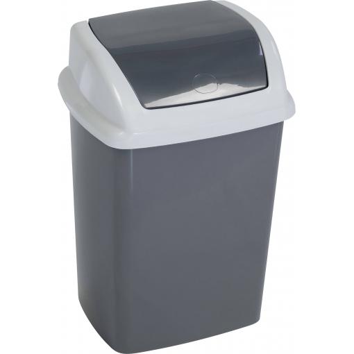 Maul 9520587 odpadkový koš, 5 l, plast, (š x v x h) 200 x 290 x 160 mm, šedá, 1 ks