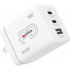Skross Power Charger Combo+ 100W US USB nabíječka, USB Power Delivery (USB-PD) , GaN, 2x USB-C®, 1x USB A , 100 W, Dodávka energie, bílá