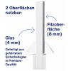 magnetoplan skleněná tabule, nástěnka s připínáčky mobiles Glas-/Pinnboard (š x v) 76 cm x 180 cm bílá