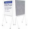magnetoplan skleněná tabule, nástěnka s připínáčky mobiles Glas-/Pinnboard (š x v) 76 cm x 180 cm bílá