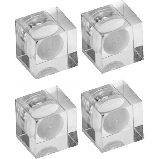 Maul neodymový magnet (d x š x v) 1.5 x 1.5 x 1.5 cm krychle čiré sklo 4 ks 6168105