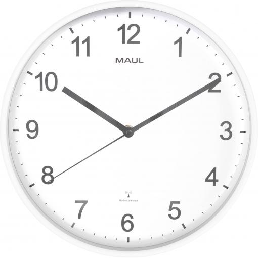 Maul 9054602 DCF nástěnné hodiny 30.5 cm x 300 mm x 25 mm x 50 mm, bílá