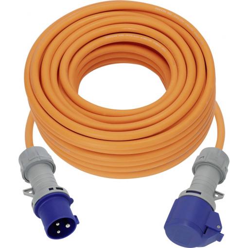 Brennenstuhl 1167650425 napájecí Kempingový prodlužovací CEE kabel, modrá, šedá, oranžová, 25 m
