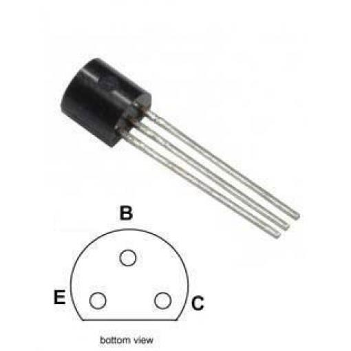 KC308B  P UNI 30V/0,1A 0,3W (ß=180-460) /BC308B/