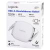 LogiLink Kabel USB-C USB 2.0 USB-C ® zástrčka 1.00 m bílá oboustranně zapojitelná zástrčka, Pro povolování CU0501