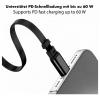 LogiLink Kabel USB-C USB 2.0 USB-C ® zástrčka 1.00 m černá oboustranně zapojitelná zástrčka, Pro povolování CU0500
