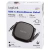 LogiLink Kabel USB-C USB 2.0 USB-C ® zástrčka 1.00 m černá oboustranně zapojitelná zástrčka, Pro povolování CU0500