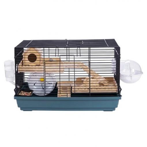 Klec pro křečky NUXIE® pro malá zvířata, průhledná, myší domek, 47 cm